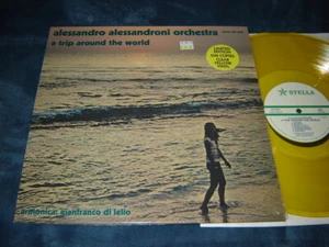 Alessandro Alessandroni Orch - Trip Around The World LP NM shrink yellow library - Picture 1 of 3