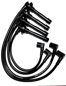 1988 89 90 1991 JDM EF HONDA CIVIC & CRX 10.2MM BLACK RACING SPARK PLUG WIRES - Picture 1 of 3