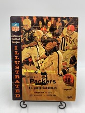 1965 Nfl Illustrated Magazine Packers St Louis Cardinals Earl Lambeau Page One