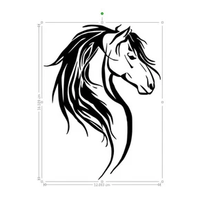 horse vinyl car sticker, decal, window laptop ORACAL 651dice  - Picture 1 of 2