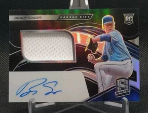 Brady Singer RC Auto RPA 177/199 Prizm 2021 Panini Spectra #120 Jersey Patch  - Picture 1 of 7