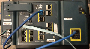Cisco IE-3000-8TC Network Switches W/ TPSN-50AB 24V Power Modules 30263EC