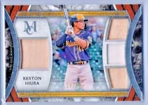 2022 Topps Museum Collection Keston Hiura Primary Pieces Quad Relic #'ed 28/99 - Bild 1 von 1