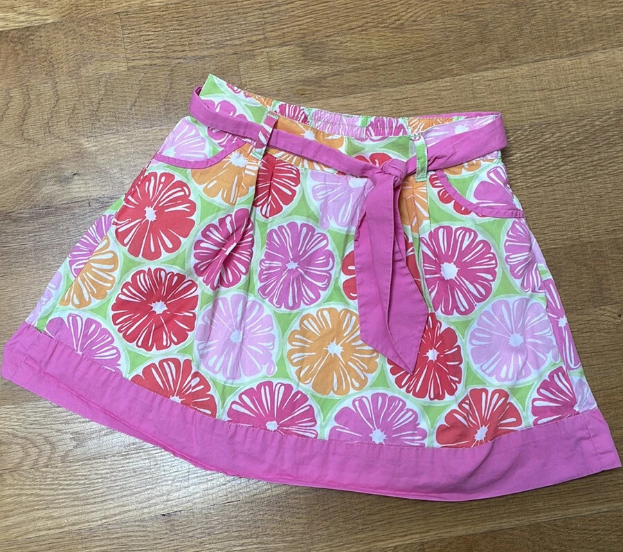 Falda rosa Lilly Pulitzer etiqueta blanca niñas talla 6X estampado sandía Foto 1 de 4