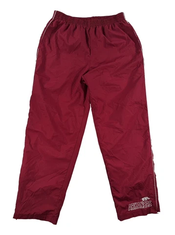 VTG Red Oak Arkansas Razorbacks Windbreaker Pants Men Large - 30.5" Inseam Cover