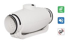 ! S&P Schallgedämmter Rohrventilator Lüfter TD 500/150-160 SILENT - 3-Stufig !