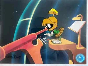 "Beware the Eyes of Mars" Limited Edition Vintage Chuck Jones A Sericel. - Bild 1 von 1