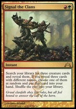 1x Signal the Clans Gatecrash MtG Magic Gold Rare 1 x1 Card Cards