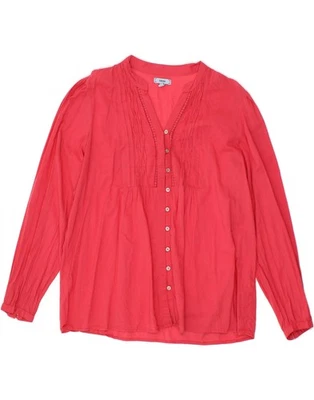 IZOD Womens Shirt Blouse UK 18 XL Red Cotton BU07 - Image 1 of 3