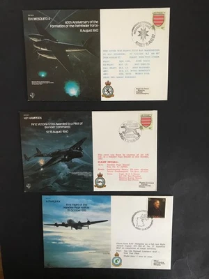 Jersey 1982/83 Six Various Aviation Type Stamp FDC's Used. - Image 1 of 4