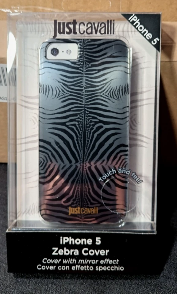 NUEVA FUNDA JUST CAVALLI i-PHONE 5 CEBRA CON EFECTO ESPEJO Foto 1 de 4
