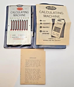 VINTAGE RARE "WIZARD CALCULATING MACHINE" COMPLETE WITH ALL ORIGINAL PACKAGING! - Picture 1 of 4