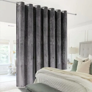 Raumteiler Vorhang für Schlafzimmer, breite Samtvorhänge für Glasschiebetür... - Bild 1 von 8