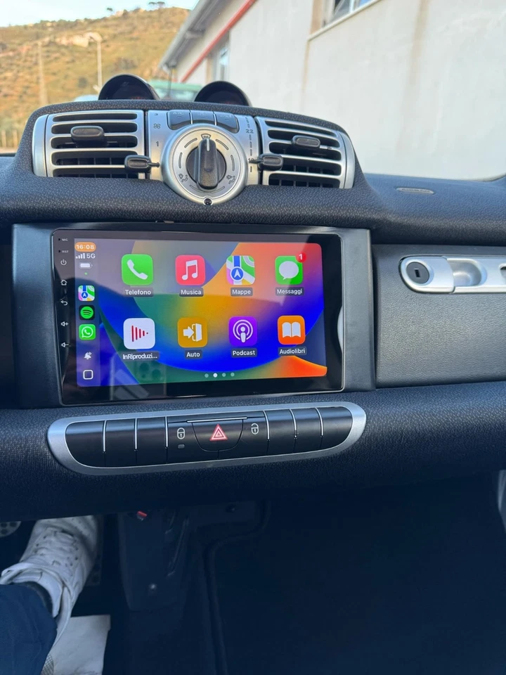 ANDROID 8gb 128gb Smart Fortwo 451 2011-2015 stereo navigatore radio 9" USB WIFI - Image 1 of 4