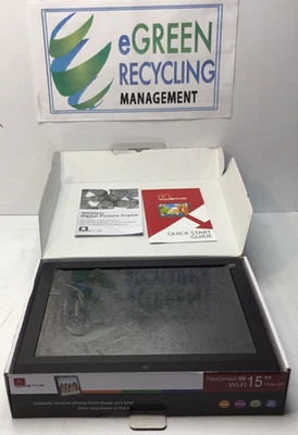PixStar FotoConnect XD Wi-Fi 15 1024x768 Digital Photo Frame PXT515WR08 New - Image 1 of 4