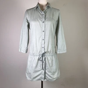 Arc'teryx Tunic Dress Women's Medium Blue/Green 3/4 Sleeve Cotton Outdoor - Picture 1 of 13