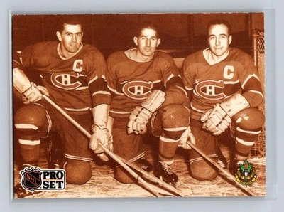 1991-92 Pro Set #337 The Punch Line Montreal Canadiens - Image 1 of 2