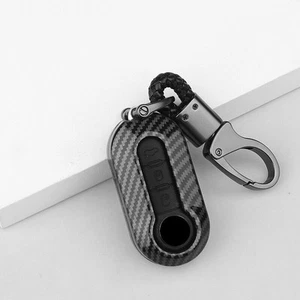 Fiat & Abarth 500 500L Carbon Key Cover New - Picture 1 of 11