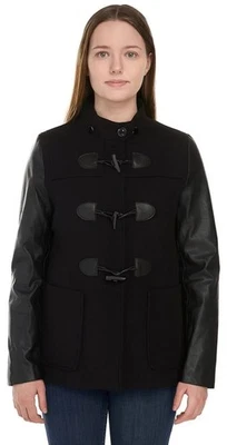 Chaqueta Abrigo Route 66 Lana Vegana Negro Invierno Chaquetón Mujer MUJER Grande Foto 1 de 4