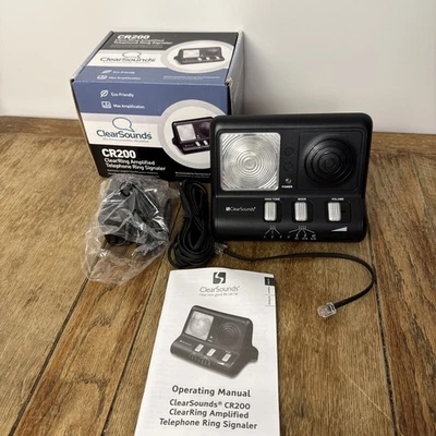 ClearSounds ClearRing Señalizador de anillo telefónico amplificado CR200 con discapacidad auditiva Foto 1 de 4