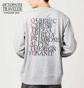 Octopath Traveler X Graniph Octopath Traveler Sudadera Polar Gris Japón Nueva - Imagen 1 de 10