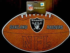 GROSSER Vintage Oakland Raiders NFL Football geformter Wimpel 18 Zoll NEU Las Vegas - Bild 1 von 1