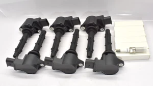 Ignition Coils Pack & Iridium Spark Plugs Set of 6 Compatible with Mercedes-Benz - Picture 1 of 11