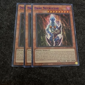 Yugioh! BLUE 3X Dark Necrofear LDS3-EN002 Rare Ultra 1st Yu-Gi-Oh! - Picture 1 of 1
