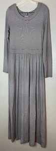 Anthropologie Sunday In Brooklyn Dress Women’s Medium Black & White Stripe Maxi - Picture 1 of 18
