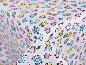 Waterproof Tablecloth Vinyl Plastic ROUND Wipe Wipeable Cover Kids Design 160cm - Picture 1 of 8