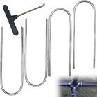 4Pcs Heavy Duty Ground Stakes Tent Pegs Trampolines U Shaped Ground Rebar Fixed