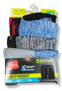 Hanes Boys' Breathable Tagless Boxer Brief, 6-Pack - Large 14-16 - Picture 1 of 12