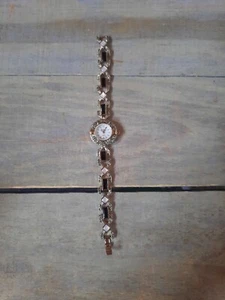 Vintage Eastman Silver Tone Marcasite Watch Needs Battery - Picture 1 of 12