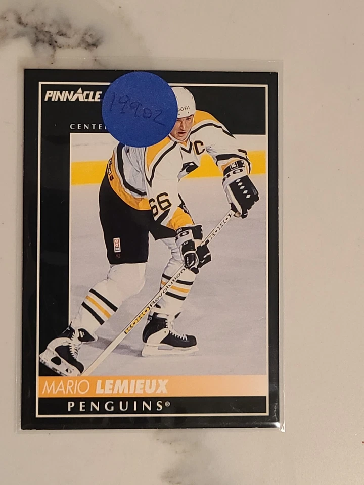 1992-93 Pinnacle #300 Mario Lemieux Pittsburgh Penguins - Image 1 of 1