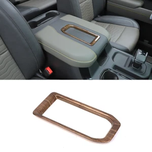 Wood Grain Armrest Storage Box Cover for Chevy Silverado Suburban Tahoe 2019+ US - Picture 1 of 13