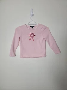 Lands' End Girl's Pink Ballet Heavyweight Pullover Sweater, L 6X - Picture 1 of 10