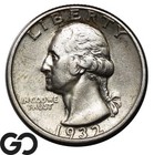 1932-D Washington Quarter, Wahl AU Schlüsseldatum Denver Ausgabe