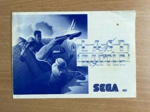 LAST BATTLE - Sega Instruction Manual - Picture 1 of 1