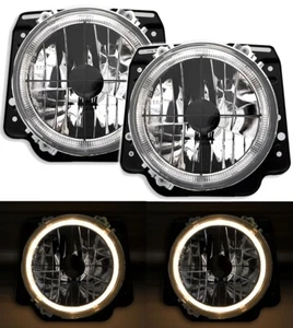 Angel Eyes Scheinwerfer Set mit Fadenkreuz für VW GOLF 2 II 19E Klarglas 960321 - Bild 1 von 5
