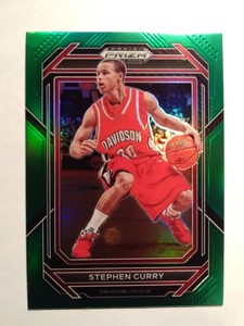 2023 Panini Prizm Draft Picks #53 Stephen Curry Green Prizm