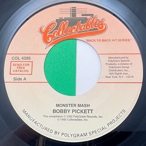 Bobby Boris Pickett Monster Mash / Monster Mash Party 45 Vinyl Halloween Rock - Picture 1 of 6