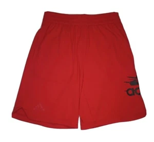 New Adidas Aeroready Athletic Shorts Boys Medium Red Sz M (10/12) - Picture 1 of 5
