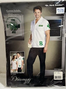Costume Dr. Herb Smoker Divertente 420 Festa Erba Stoner Adulto Medio Cosplay - Foto 1 di 8