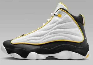 Nike Air Jordan Pro Strong Athletic Shoes White Black Tour Yellow DC8418-107 Men - Picture 1 of 8