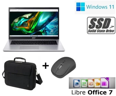 ACER LAPTOP INTEL CORE i7 ~ 1000GB (1TB) SSD / 32GB RAM ~ 17,3" OFFICE Windows11 - Bild 1 von 4