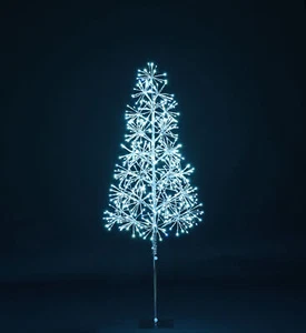 Árbol LED Starburst blanco puro de 5' - Imagen 1 de 2