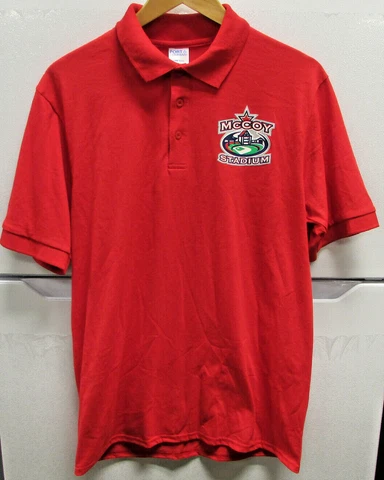 Pawsox Pawtucket Red Sox Red 3 Button Polo McCoy Stadium Polo Medium New Cover