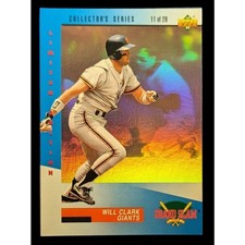 1993 Upper Deck Denny's Grand Slam Holograms #11 Will Clark San Francisco Giants