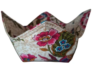 Reversible Microwavable Soup Bowl Cozy / Pot Holder/ Hot Pad - Picture 1 of 3