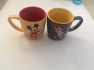 2x Disney Land Resort Florida Exclusive Love Mugs Minnie And Mickey - Picture 1 of 4